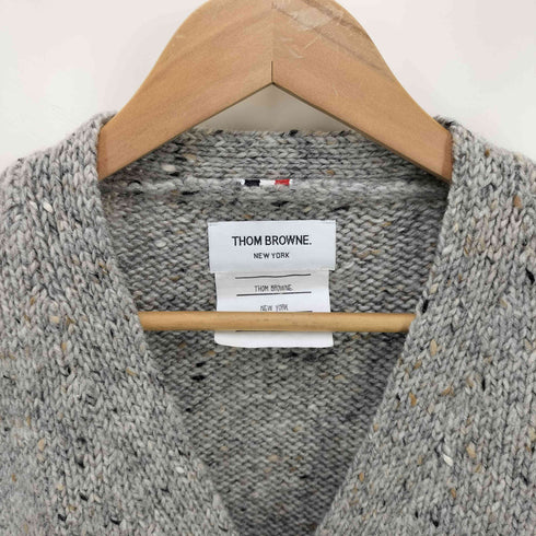 トムブラウン THOM BROWNE メランジ ニット カーディガン メンズ JPN:0